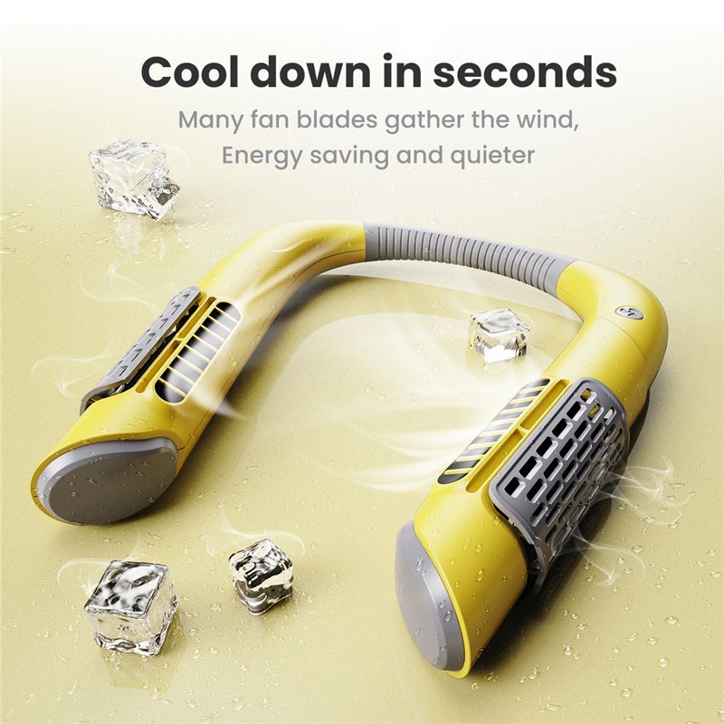 Neck Fan Mini Bladeless Fan USB Rechargeable Fan Mute Sports Fans for Home Outdoor Portable Hanging Fans Air Conditioner Cooler - Image 3